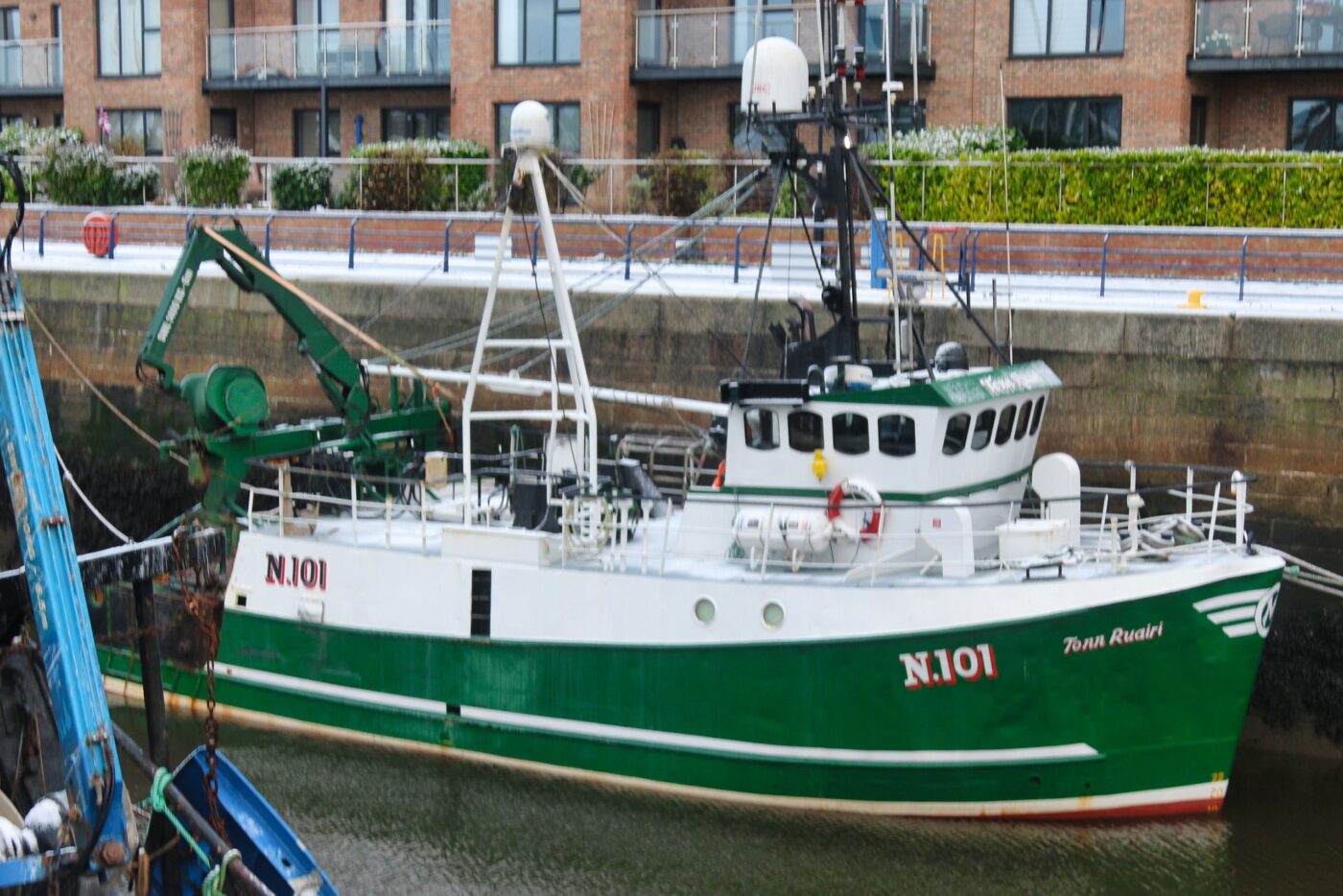 Fishing vessel Tonn Ruari, tonn ruairidh sheltering at the royal quays