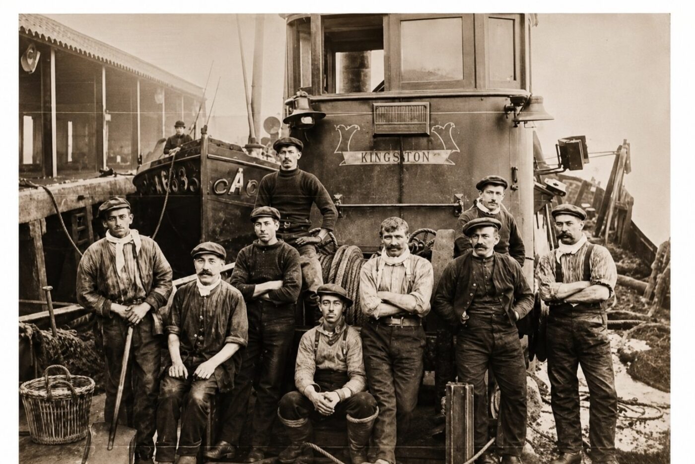 Fishing vessel Ethelwulf, The Ethelwulf and its crew - North Shields - Sunk in 1918 and all died