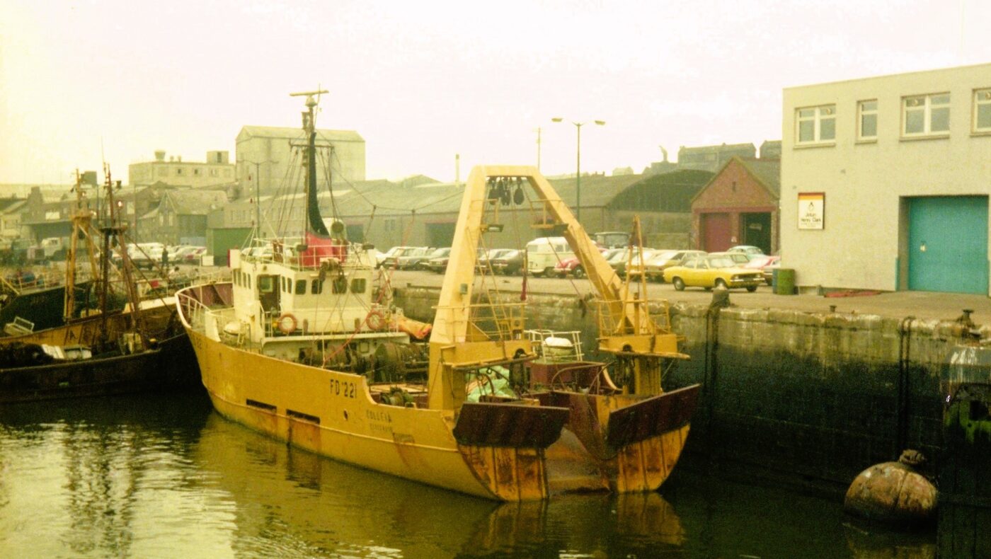 Fishing vessel Collena, Collena FD221 alongside Albert Quay, Aberdeen