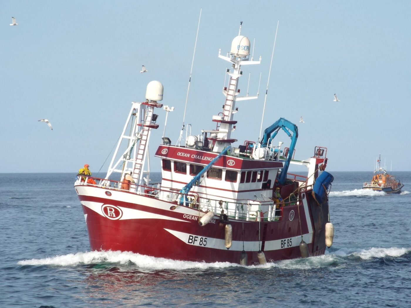 Fishing vessel Ocean Challenge, Running in to the broch
