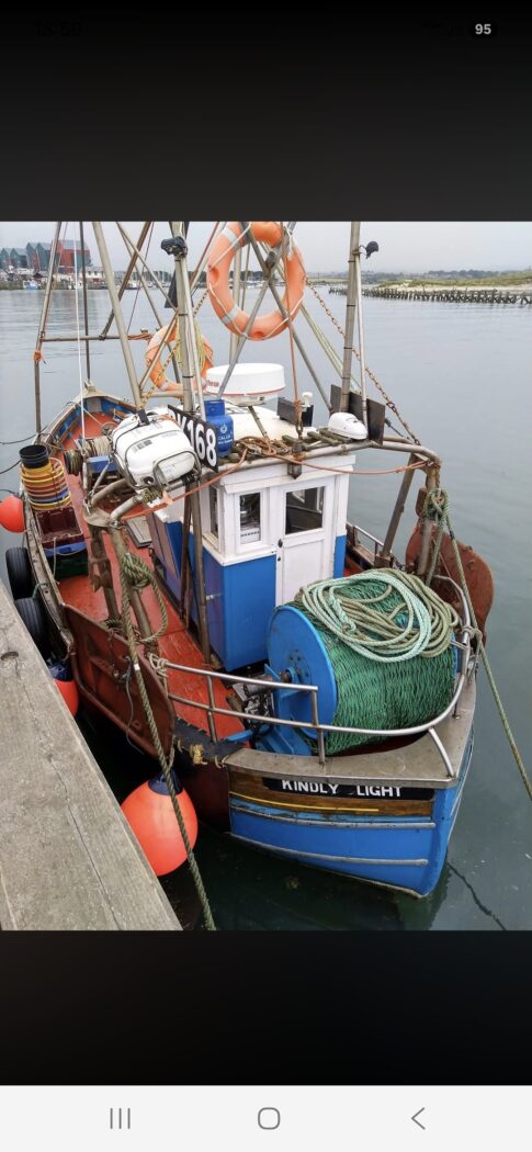 Fishing vessel Kindly Light, In Amble harbour