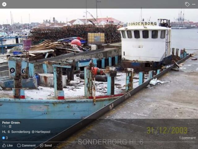 Fishing vessel Sonderborg, Seen here getting decommissioned