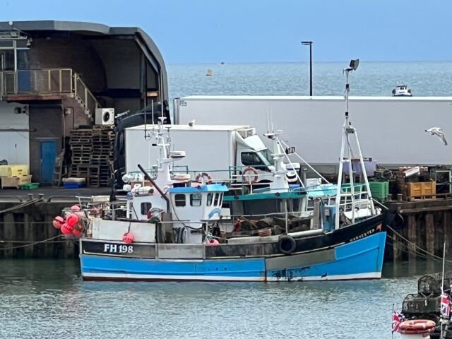 Fishing vessel Harvester, Alongside in Bridlington, at Bridlington, July 2026